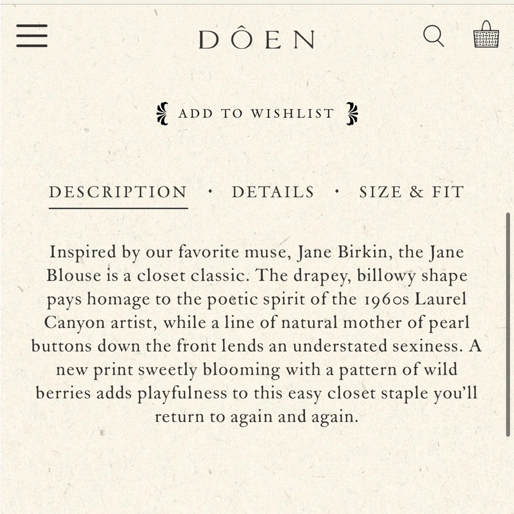 Doen Jane Rosebud Top - Picture 5 of 7